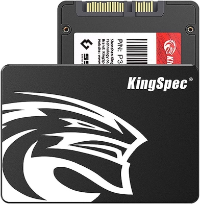 Picture of KING SPEC  128 GB -2.5 " high Speed Sata ||| SSD Internal Solid State Drives with 3 years warranty - 128GB - Black