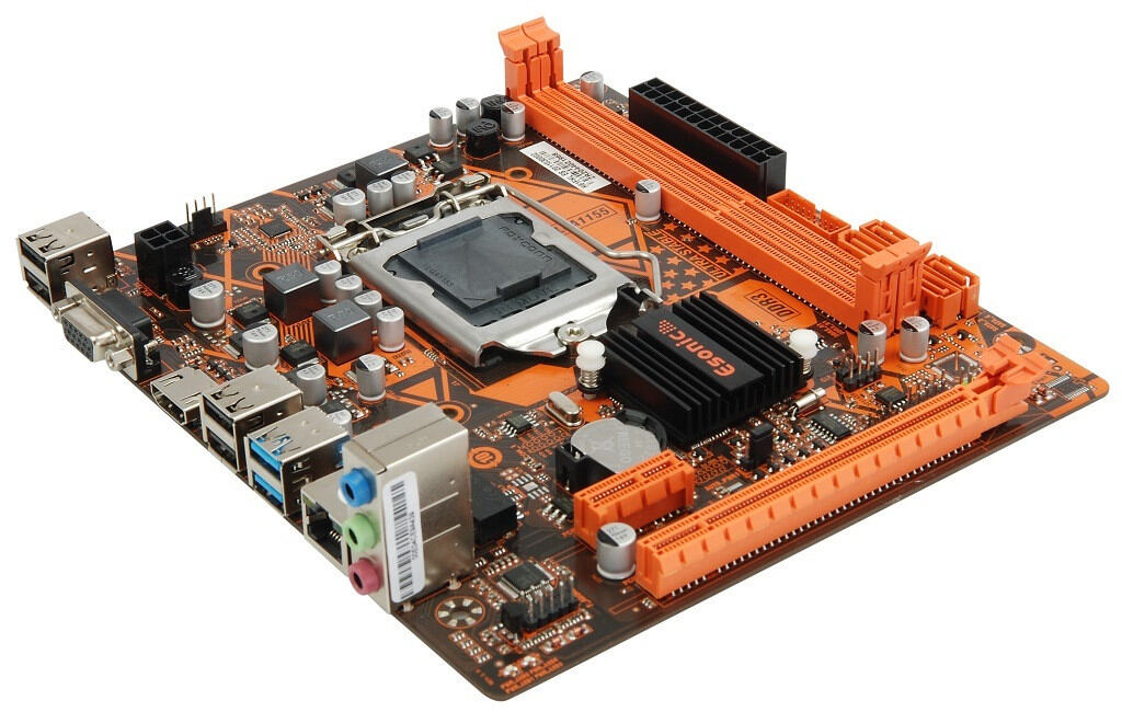 Picture of ESONIC  H61-FHL DDR3  (Intel Core  i3-i5,-I7 -  2nd & 3rd Generation  supported ) Desktop Computer Motherboard
