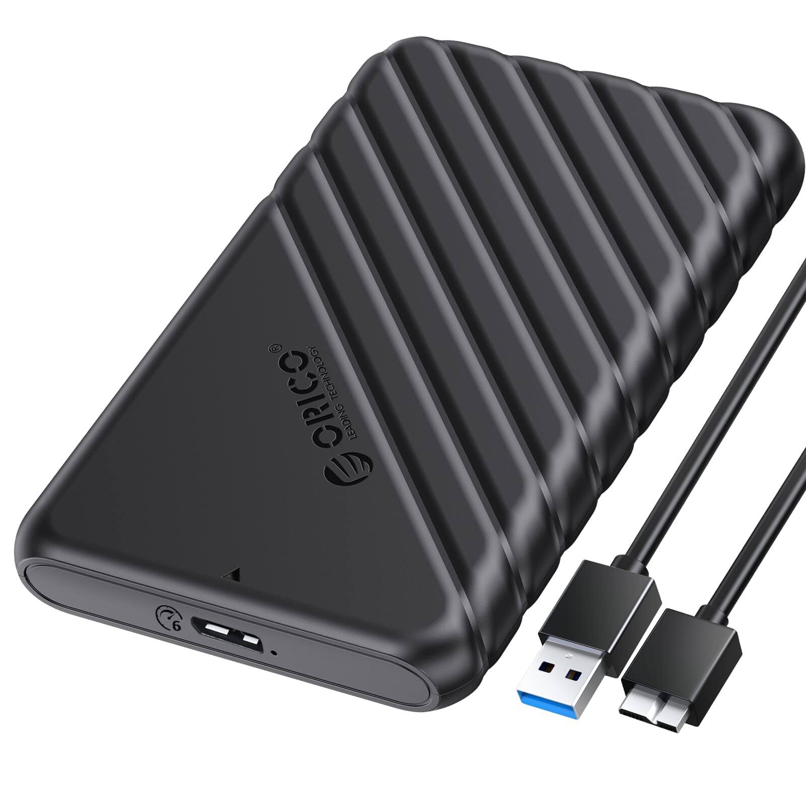 Picture of 2.5'' SATA HDD/SSD Enclosure – USB 3.0 5Gbps External Hard Drive Case for Laptop & PC with 1 years waranty - 2TB - Black