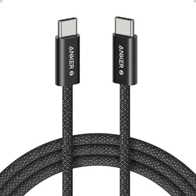 Picture of Anker Zolo 240W USB C to USB C Cable, Braided and Dirt-Free Type-C Fast Charging Cable
