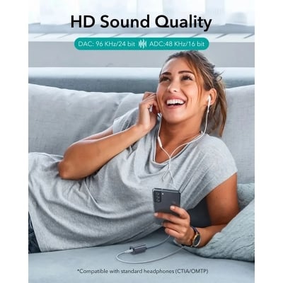 Picture of ESR 2-in-1 USB-C Headphone Adapter