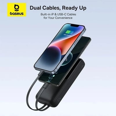 Picture of Baseus Lipow 20000mAh 22.5w Dual Cable Powerbank