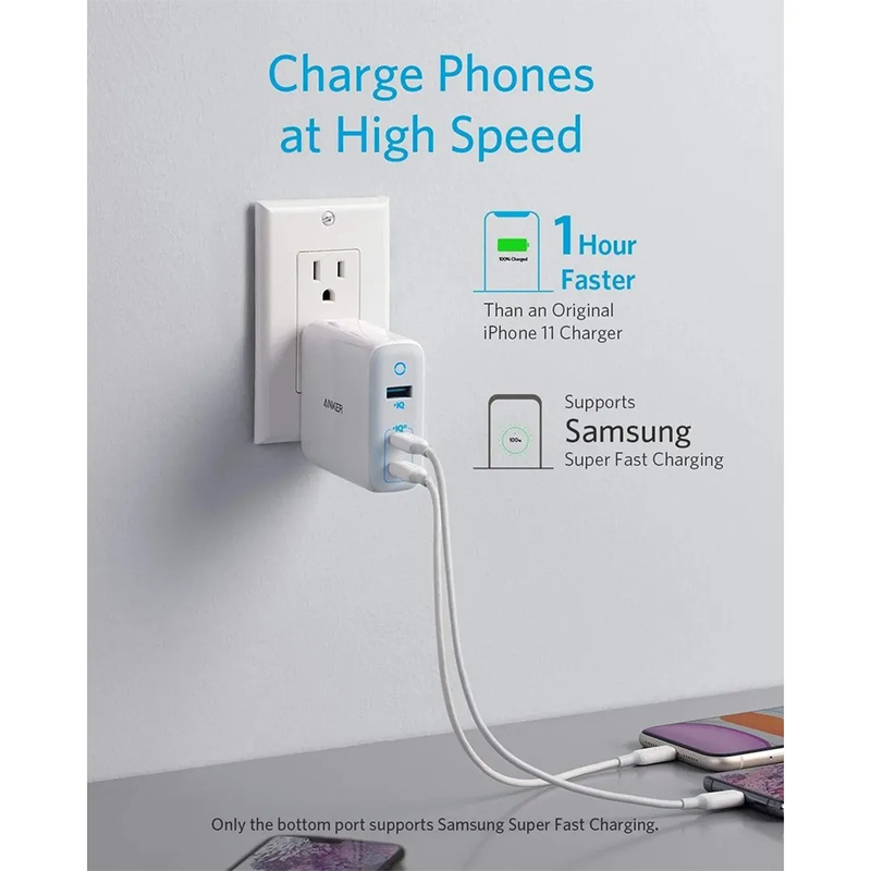 Picture of Anker PowerPort III 3-Port 65W Elite Charger (A2034)