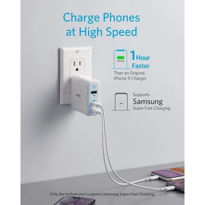 Picture of Anker PowerPort III 3-Port 65W Elite Charger (A2034)