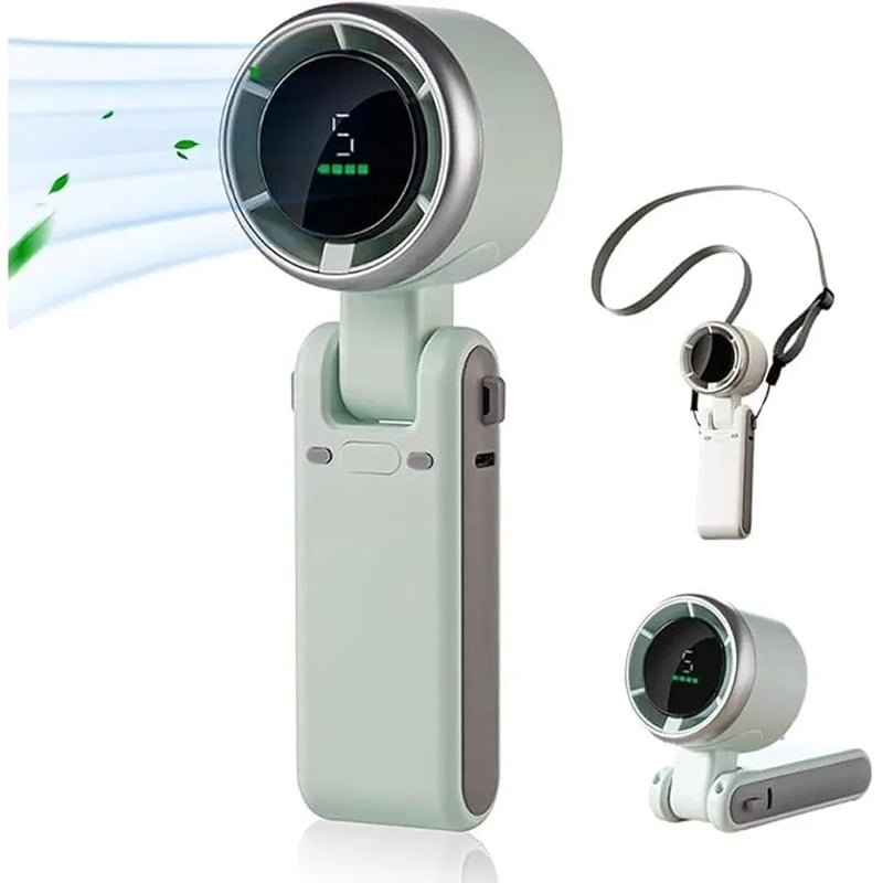 Picture of Mini Turbo Portable Fan – High-Speed 1800mAh Rechargeable Fan