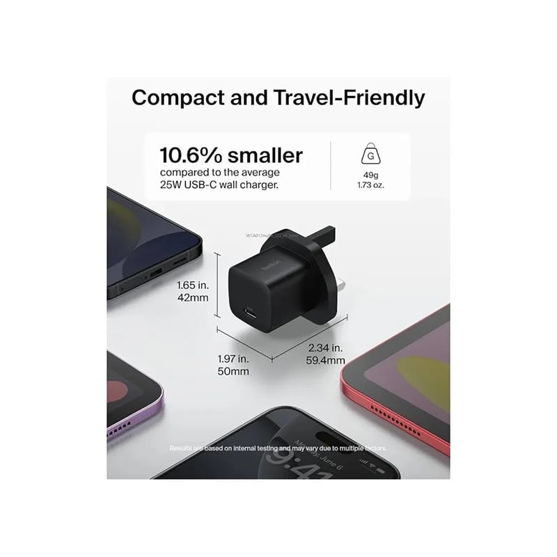 Picture of BELKIN BoostCharge PD 25W PPS USB-C WALL CHARGER
