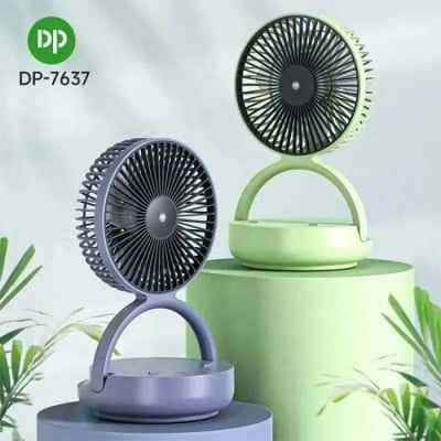 Picture of dp-7637-rechargeable-automatic-rotating-mini-table-desk-fan
