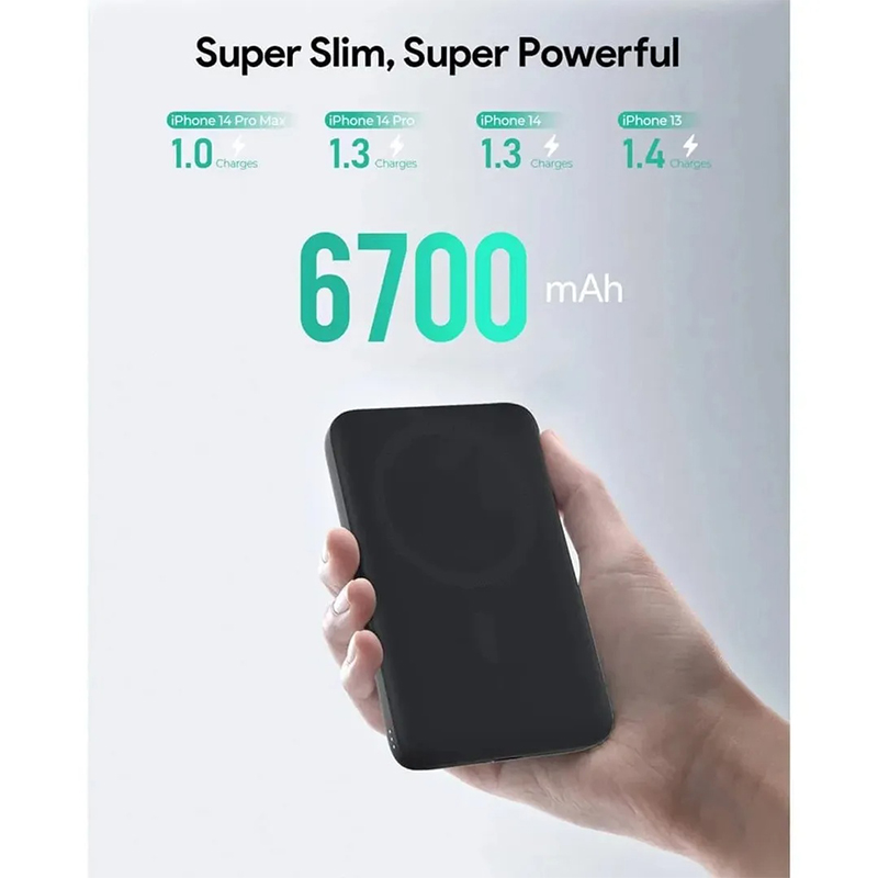 Picture of Aukey PB-MS05 Magfusion 6700mAh 20W Qi2 Magsafe Power Bank