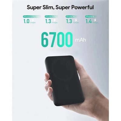 Picture of Aukey PB-MS05 Magfusion 6700mAh 20W Qi2 Magsafe Power Bank