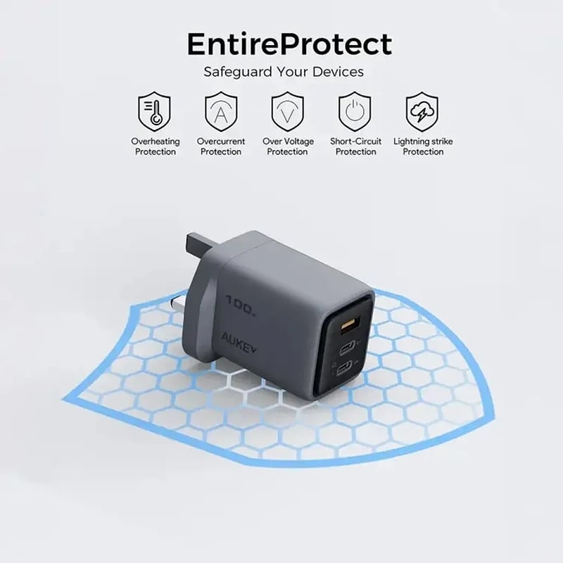 Picture of Aukey PA-C5 Comet Mix 3 100W PD Wall Charger with GaN Technology