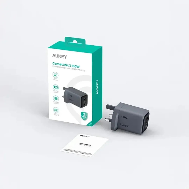 Picture of Aukey PA-C5 Comet Mix 3 100W PD Wall Charger with GaN Technology