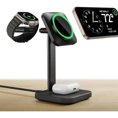 Picture of ESR 3-in-1 MagSafe Charging Station Set for Apple Watch, iPhone and AirPods- MFI Certified