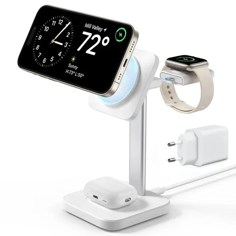 Picture of ESR 3-in-1 MagSafe Charging Station Set for Apple Watch, iPhone and AirPods- MFI Certified