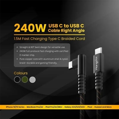 Picture of Mangotek 240W USB C to USB C Cable