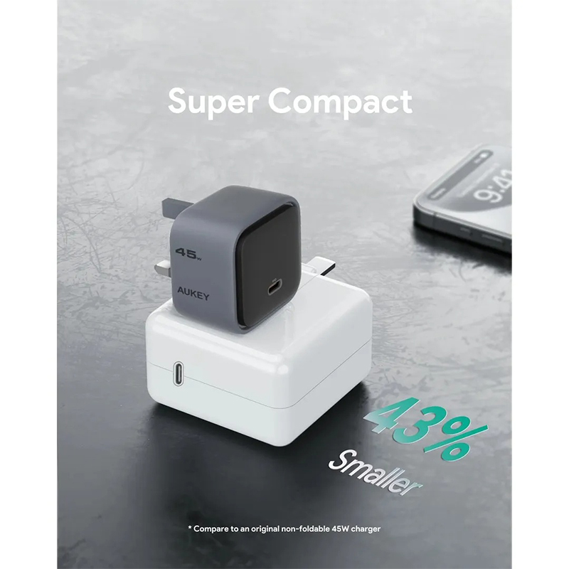Picture of Aukey PA-C2 Comet 45W PD GaN Wall Charger with PPS