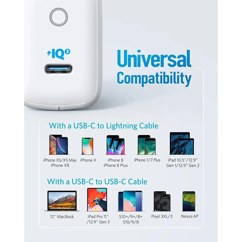 Picture of Anker PowerPort III mini 30W IQ 3.0 USB-C Wall Charger A2615