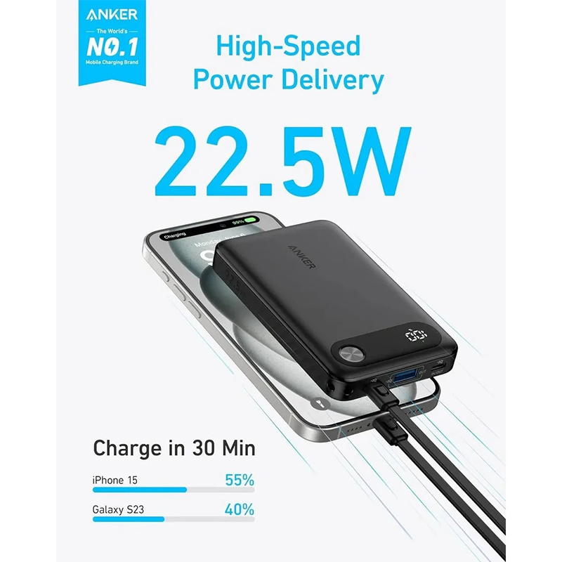 Picture of Anker 10K 22.5W Power Bank (A1388H11)