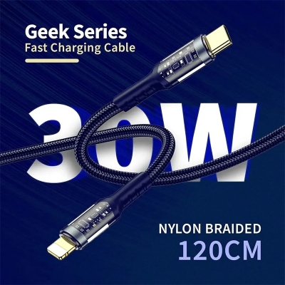 Picture of WiWU Geek Series Wi-C016 30W Type-C To Lightning Fast Charging Cable