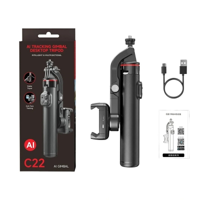 Picture of C22 AI Face Tracking Extended Selfie Stick Tripod Multi-Function Stabilizer