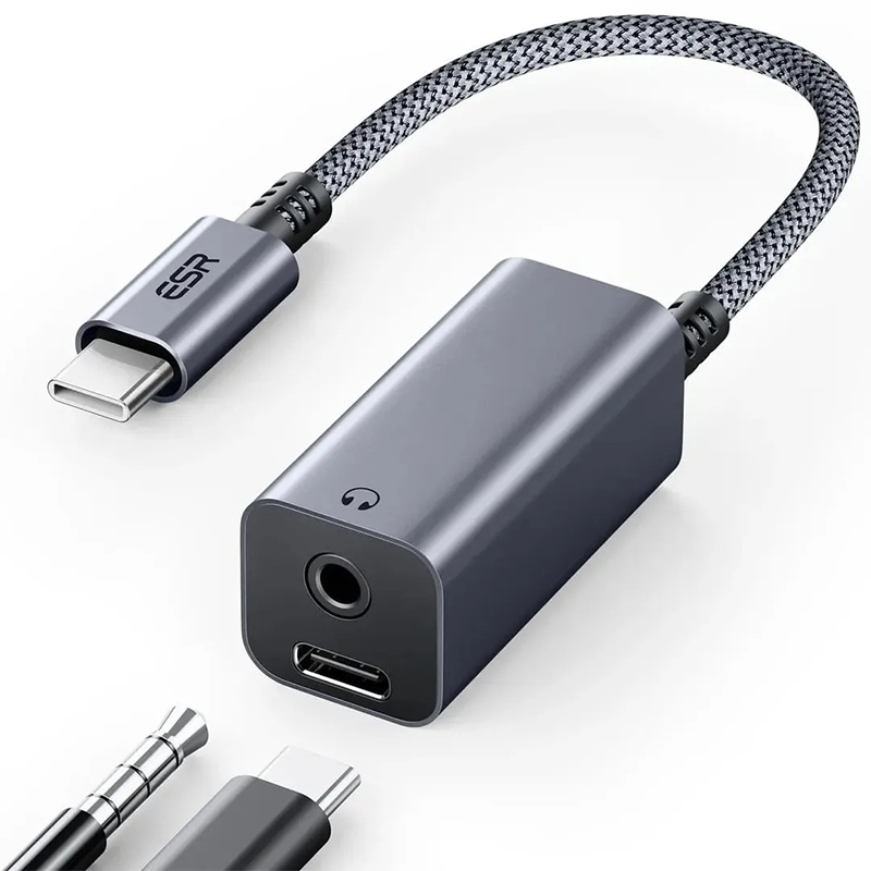 Picture of ESR 2-in-1 USB-C Headphone Adapter
