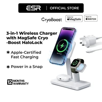Picture of ESR 25W 3-in-1 Wireless Charger with MagSafe + CryoBoost