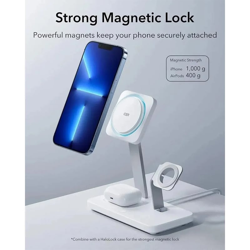 Picture of ESR 25W 3-in-1 Wireless Charger with MagSafe + CryoBoost