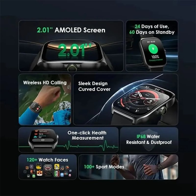 Picture of oraimo OSW-812 Watch Nova AM BT Calling Smart Watch