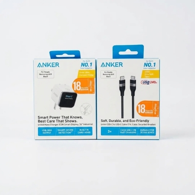 Picture of anker-45w-display-charger-global-with-usb-c-to-c-cable-3ft-240w-upcycled-braided-combo