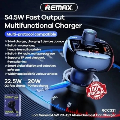 Picture of REMAX Lodi Series Allin-One 64.5W PD/QC Fast Car Charge RCC331
