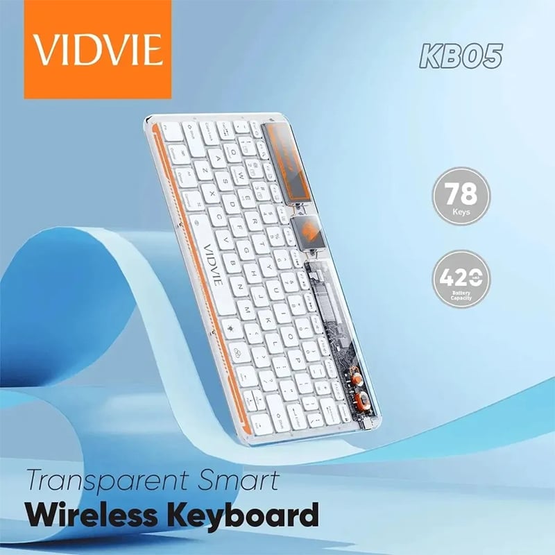 Picture of Vidvie KB05 Transparent Smart Wireless Keyboard