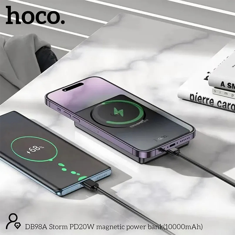 Picture of Hoco DB98A Storm PD 20W 10000mAh Slim Magnatic Power Bank