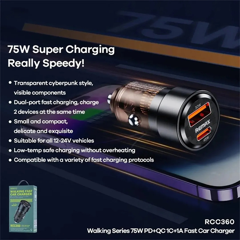 Picture of remax-rcc360-walking-series-75w-pd-charger