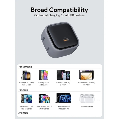 Picture of Aukey PA-C1 Comet Super Compact 30W PD GaN Wall Charger with PPS