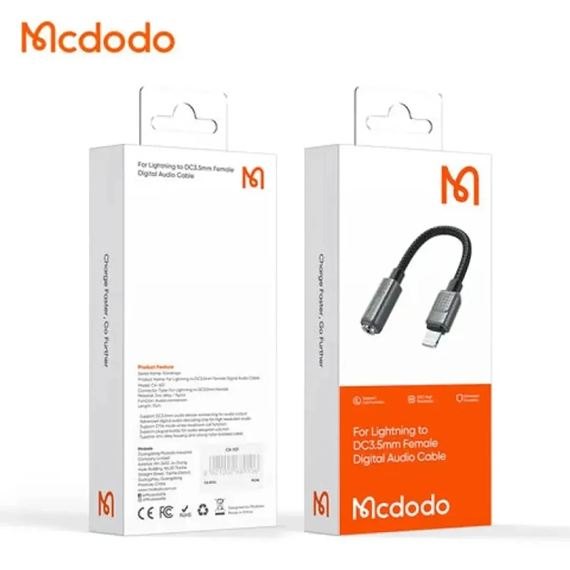 Picture of Mcdodo CA-501 Lightning to 3.5mm Adapter