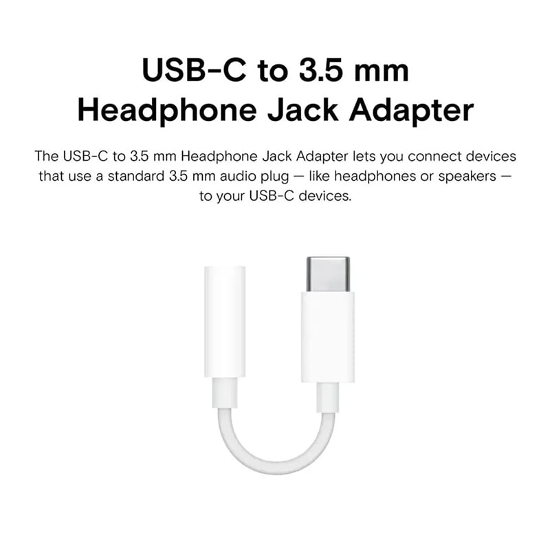 Picture of Genuine Apple USB-C to 3.5 mm Headphone Jack Adapter