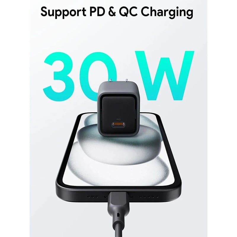Picture of AUKEY Comet 30W PD Wall Charger Foldable with GaN Technology