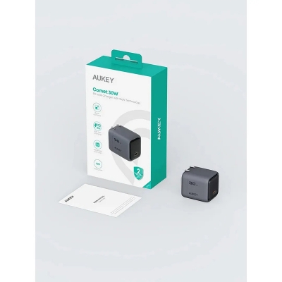 Picture of AUKEY Comet 30W PD Wall Charger Foldable with GaN Technology