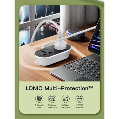Picture of LDNIO SC2018 2 AC Outlet Universal Extension Power Socket