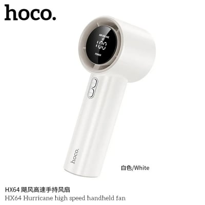 Picture of Hoco HX64 Hurricane High Speed Ultra-Quiet Portable Handheld Fan