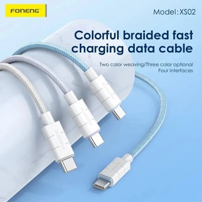 Picture of FONENG XS02 PD 27W Type-C to Lightning Braided Cable