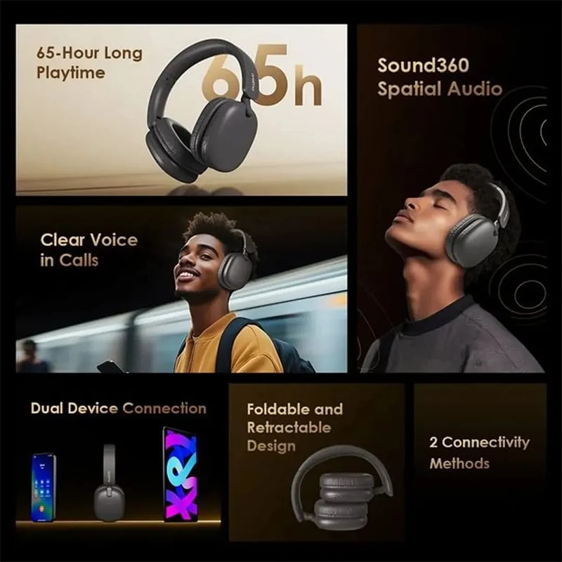 Picture of Oraimo BoomPop Lite ENC Over-Ear Wireless Headphones