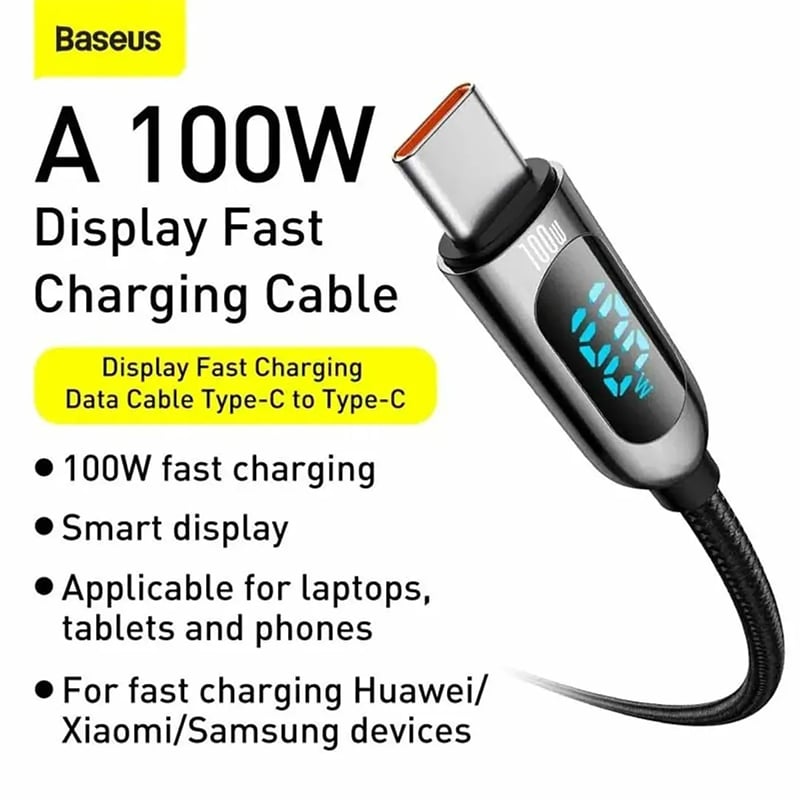 Picture of baseus-display-fast-charging-data-cable-usb-c-to-usb-c-100w