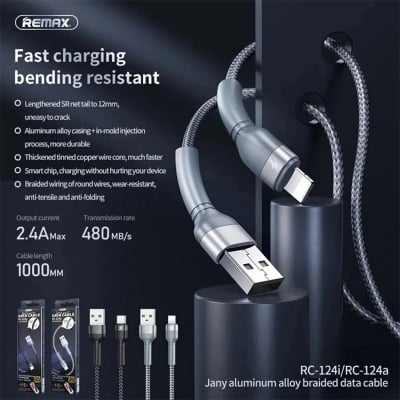 Picture of REMAX RC-124I DATA CABLE 1M