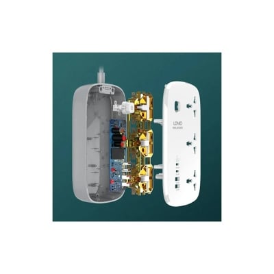 Picture of Ldnio SC3416 Power Strip 65W 3 Sockets