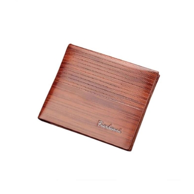 Picture of Leather Men Wallet Money Bag Credit Card Holders Dollar Bill Wallet Clutch Purse For Boy Use Vintage Purses Wallets Men Walet LC-508 - Brown
