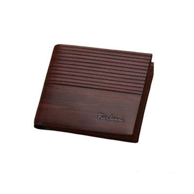 Picture of Vintage Men PU Leather Wallet Money Clip - Chocolate