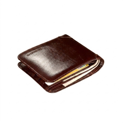 Picture of Brown Color Artificial Leather Wallet For Men & Women - Brown