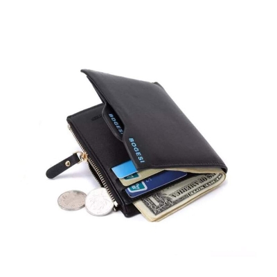 Picture of Bogesi Black Artificial leather wallet for men - Black