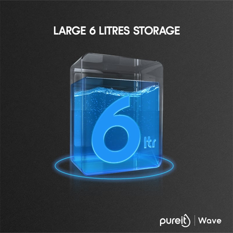 Picture of Pureit Wave RO+MF 6L Water Purifier – 6 Stage Purification with 20L/Hour High-Speed RO Technology