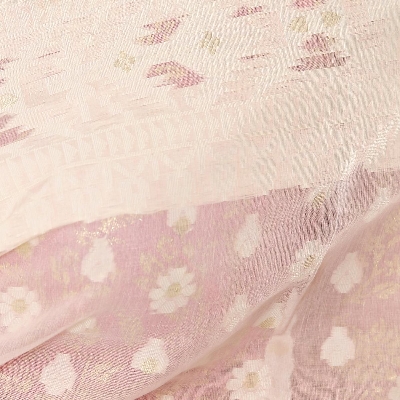 Picture of Lavender Pink Color Cotton Jamdani Saree For Women